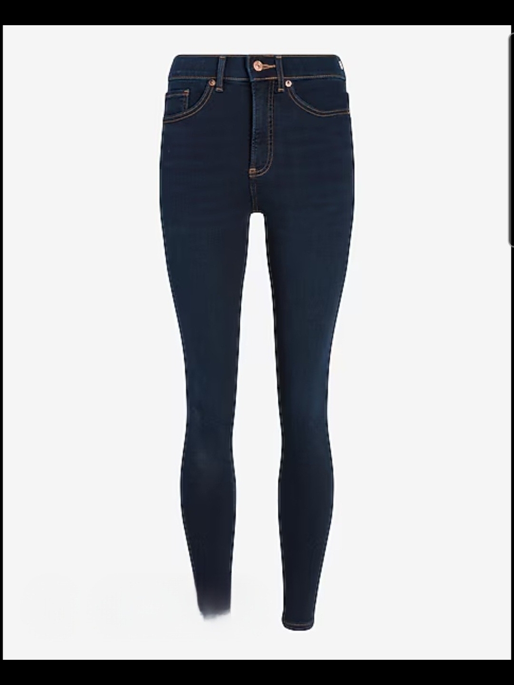 Express Dark Blue Mid-Rise Skinny Jeans Size 14S/14C